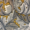 Acanthus Velvet stof-Morris & Co-Mustard/Grey-Meter (M1)-226400-Selected Wallpapers