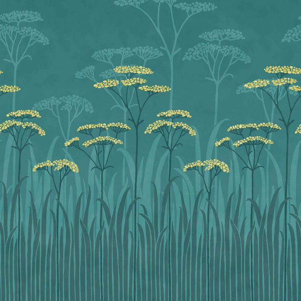 Achillea-behang-Little Greene-Aurora-Set-0245ACAUROR-Selected Wallpapers