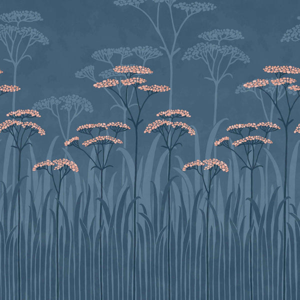 Achillea-behang-Little Greene-Nighttide-Set-0245ACNIGHT-Selected Wallpapers