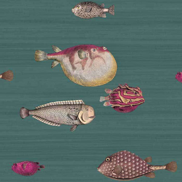 Acquario-behang-Cole & Son-Dark Viridian-Rol-114/12024-Selected Wallpapers