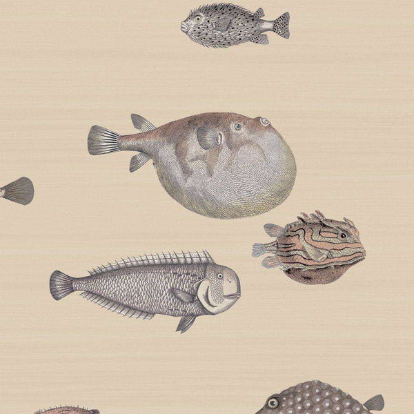 Acquario-behang-Cole & Son-Taupe-Rol-114/16033-Selected Wallpapers