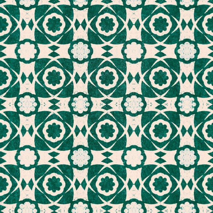 Aegan Tiles-behang-Tapete-Mind the Gap-Ultramarine Green-Rol-WP30050-Selected Wallpapers