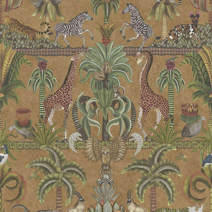 Afrika Kingdom-Behang-Tapete-Cole & Son-Metallic Bronze-Rol-119/5025-Selected Wallpapers