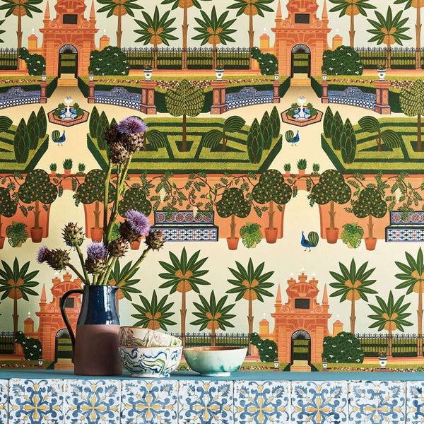 Alcazar Gardens-behang-Cole & Son-Selected Wallpapers