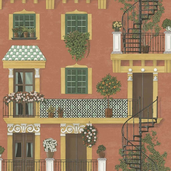 Alfaro-behang-Cole & Son-Terracotta-Rol-117/4011-Selected Wallpapers