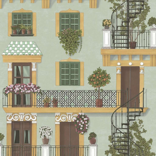 Alfaro-behang-Cole & Son-Duck Egg-Rol-117/4012-Selected Wallpapers