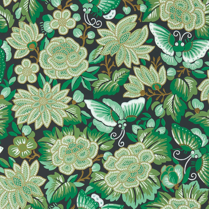 Amara Butterfly-Behang-Tapete-Sanderson-Emerald-Rol-217117-Selected Wallpapers
