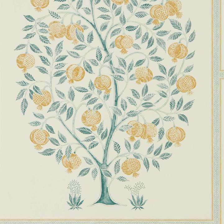 Anaar Tree-behang-Tapete-Sanderson-Grey/Woad-Rol-216792-Selected Wallpapers
