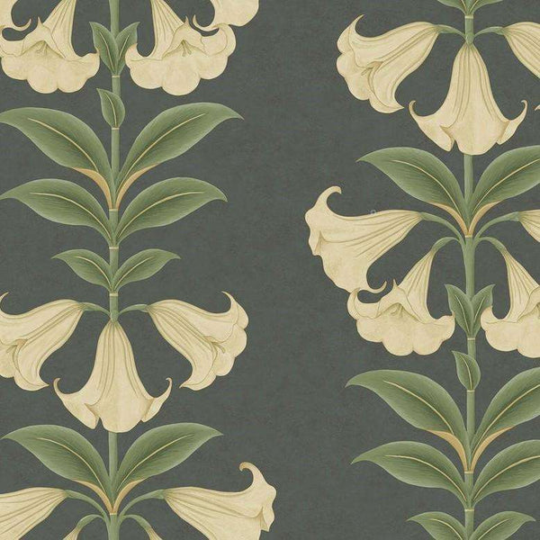Angel's Trumpet-behang-Cole & Son-Cream & Olive Green-Rol-117/3006-Selected Wallpapers