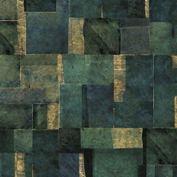 Antilia-behang-Inkiostro Bianco-Green on Gold-Gold Leaf-INKUAGF2002-Selected Wallpapers