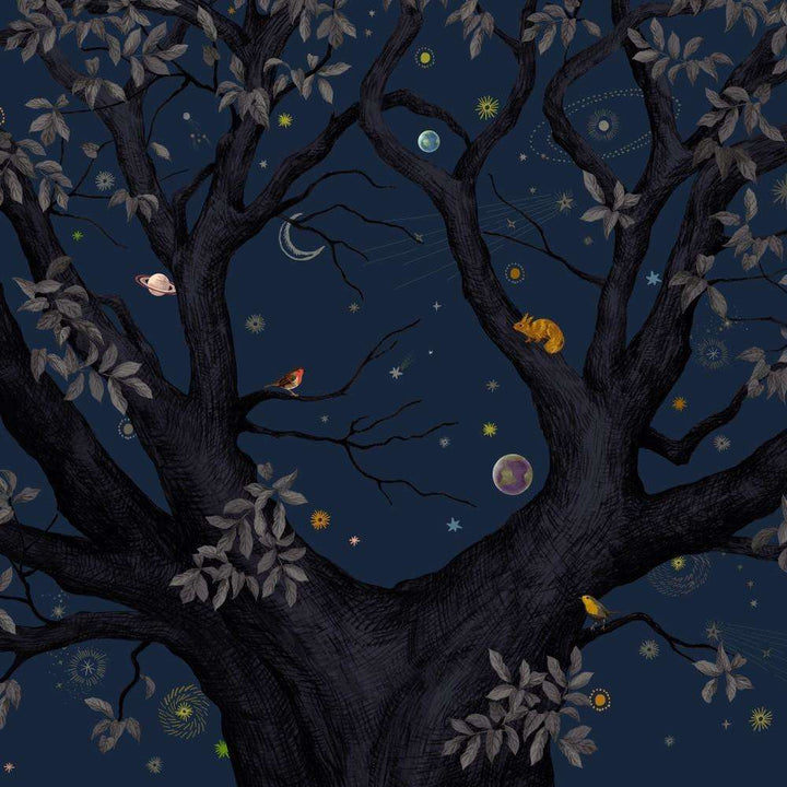 Arbracadabra Nuit-behang-Tapete-Isidore Leroy-Set (4 meter)-06242210-Selected Wallpapers