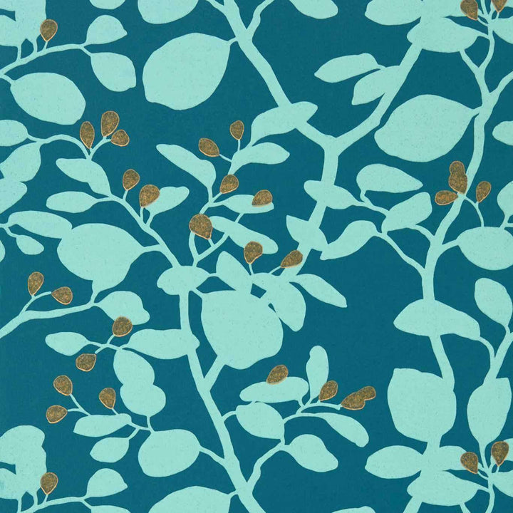 Ardisia-behang-Tapete-Harlequin-Amazonia/Teal/Gold-Rol-112764-Selected Wallpapers