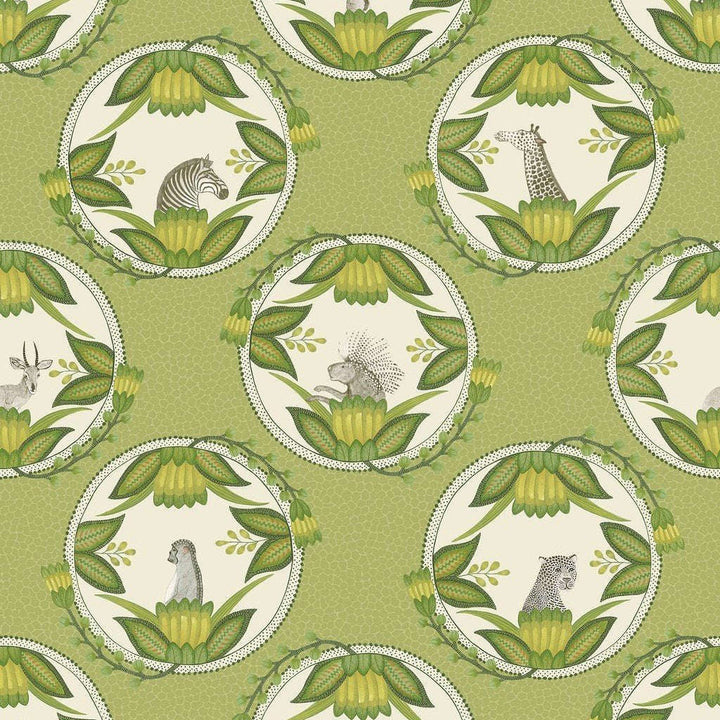 Ardmore Cameos-Behang-Tapete-Cole & Son-Olive Green-Rol-109/9042-Selected Wallpapers