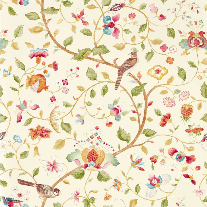 Aril's Garden-Behang-Tapete-Sanderson-Olive/Mulberry-Rol-217238-Selected Wallpapers