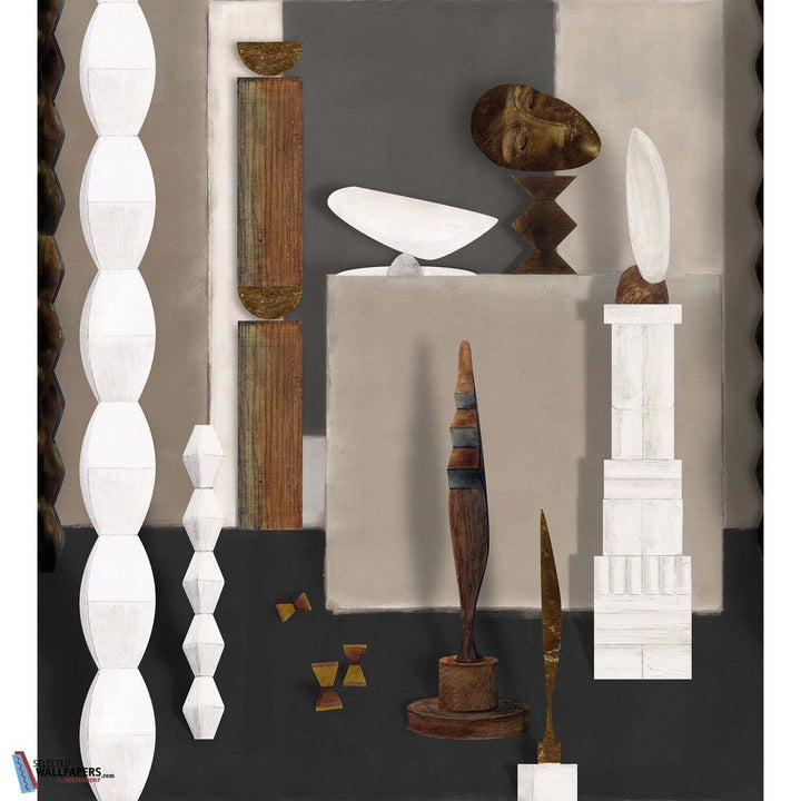 Atelier de Brancusi-Behang-Tapete-Casamance-Grege-Set-75580304-Selected Wallpapers