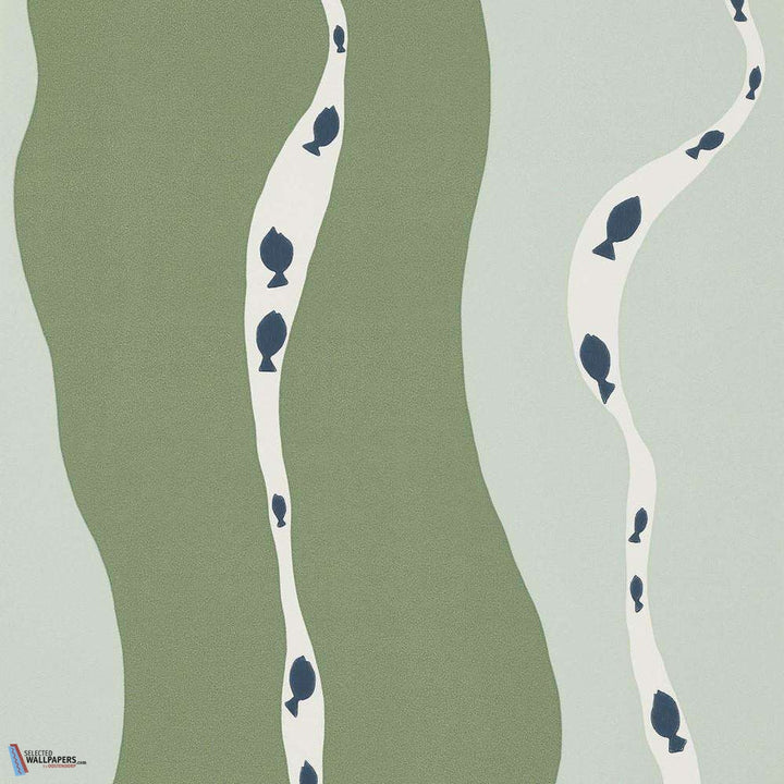 Au fil de l'eau-behang-Tapete-Pierre Frey-Argile Vert-Rol-FP773003-Selected Wallpapers