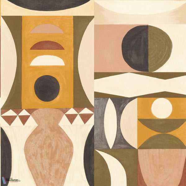 Auguste-Tapete-Casamance-Khaki/Nude-Rolle-76032446-Selected Wallpapers
