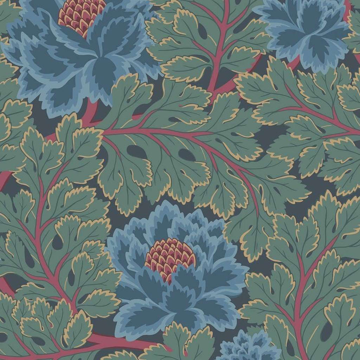 Aurora-behang-Tapete-Cole & Son-Petrol & Teal-Rol-116/1003-Selected Wallpapers