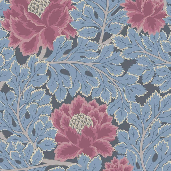 Aurora-behang-Cole & Son-Cerise & Cerulean Blue-Rol-116/1004-Selected Wallpapers