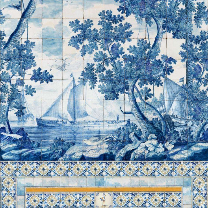 Azure mural-behang-Tapete-Mind the Gap-Blue-300 cm (standaard)-WP20560-Selected Wallpapers