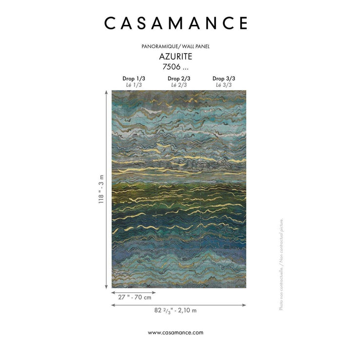 Azurite-behang-Tapete-Casamance-Selected Wallpapers