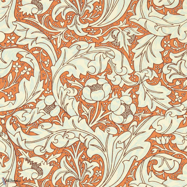 Bachelors Button-Tapete-Morris & Co-Burnt Orange-Rolle-217097-Selected Wallpapers