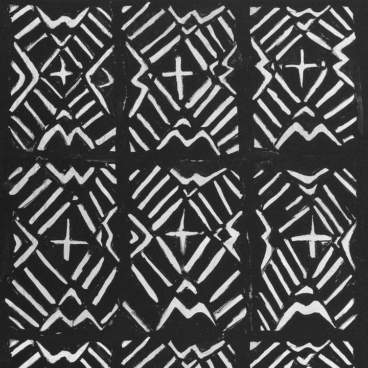 Bamana-behang-Tapete-Mind the Gap-Zwart / Wit-300 cm (standaard)-WP20410-Selected Wallpapers