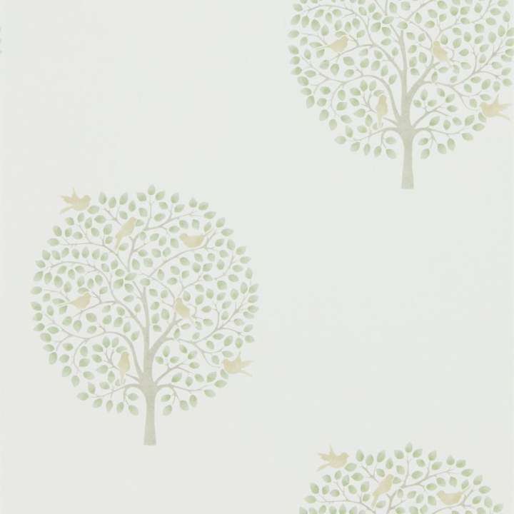Bay Tree-behang-Tapete-Sanderson-Celadon/Flint-Rol-216359-Selected Wallpapers