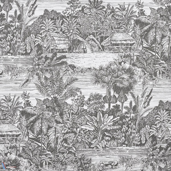 Belize-Behang-Pierre Frey-Fusain-Meter (M1)-FP959002-Selected Wallpapers