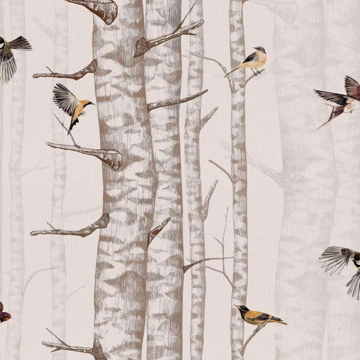 Birch Trees-Behang-Tapete-Coordonne-Pinks-Rol-9500043-Selected Wallpapers