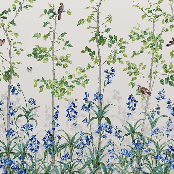 Bird & Bluebell-behang-Tapete-Little Greene-Ceviche-Rol-0263BICEVIC-Selected Wallpapers