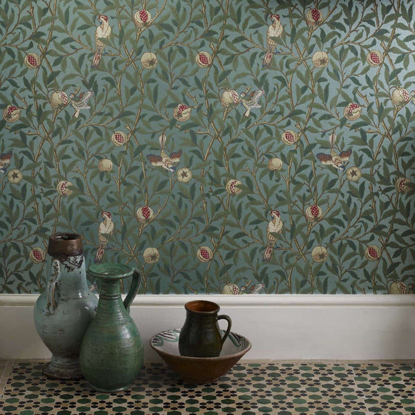 Bird & Pomegranate-behang-Tapete-Morris & Co-Selected Wallpapers