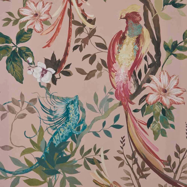 Bird Sonnet-Behang-1838 wallcoverings-Blush Pink-Rol-2109-157-03-Selected Wallpapers