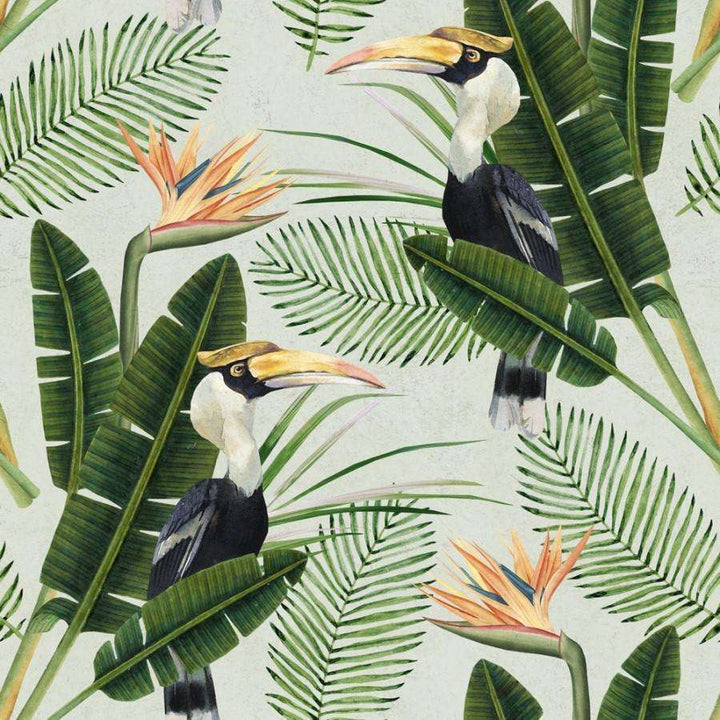 Birds of Paradise-behang-Tapete-Mind the Gap-Multicolor-300 cm (standaard)-WP20092-Selected Wallpapers