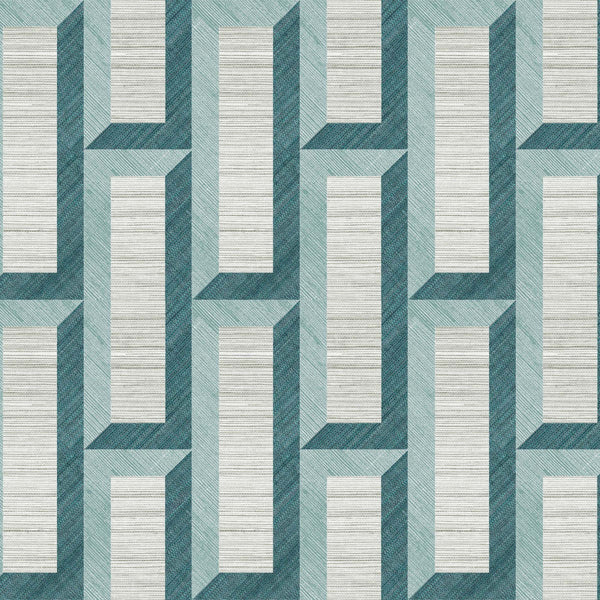 Biseau-Wallpaper-Arte-Turquoise Teal-Meter (M1)-72721-Selected Wallpapers
