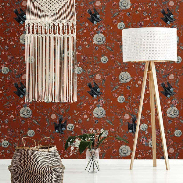 Black Bird-behang-Mind the Gap-Selected Wallpapers