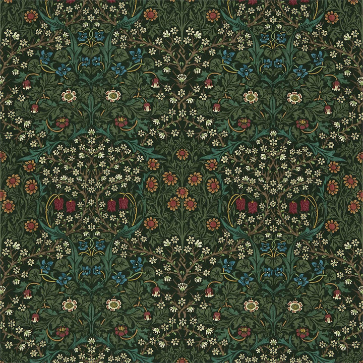 Blackthorn stof-Fabric-Tapete-Morris & Co-Green-Meter (M1)-226707-Selected Wallpapers