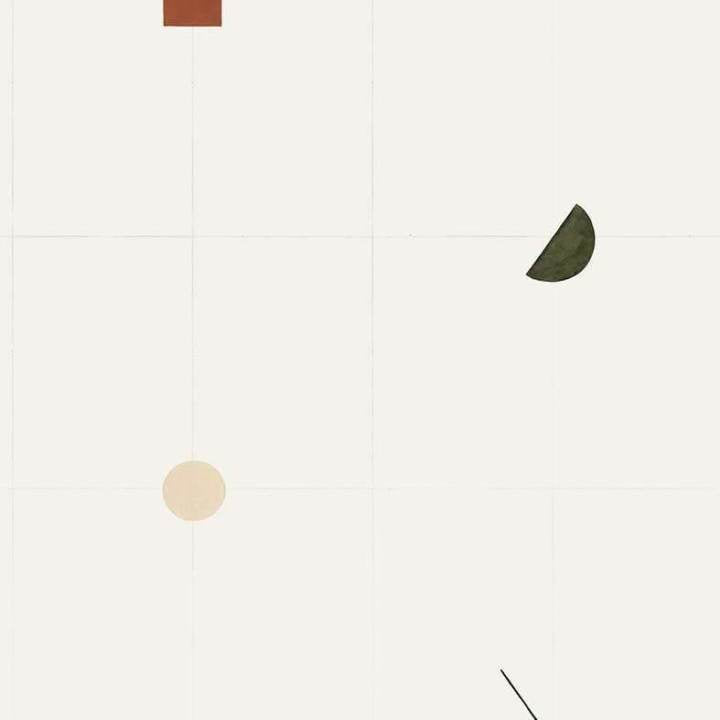 Bobby Clark - Shape Study-Behang-Tapete-Coordonne-Terracota-Rol-8000010N-Selected Wallpapers