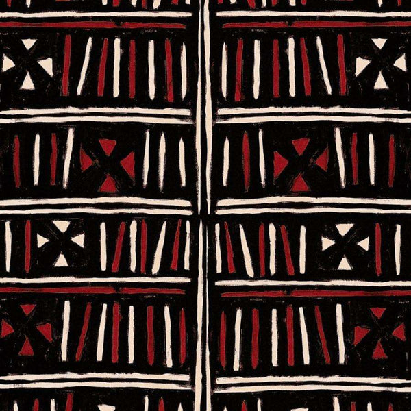 Bogolanfini-behang-Mind the Gap-Recoloured-300 cm (standaard)-WP20500-Selected Wallpapers