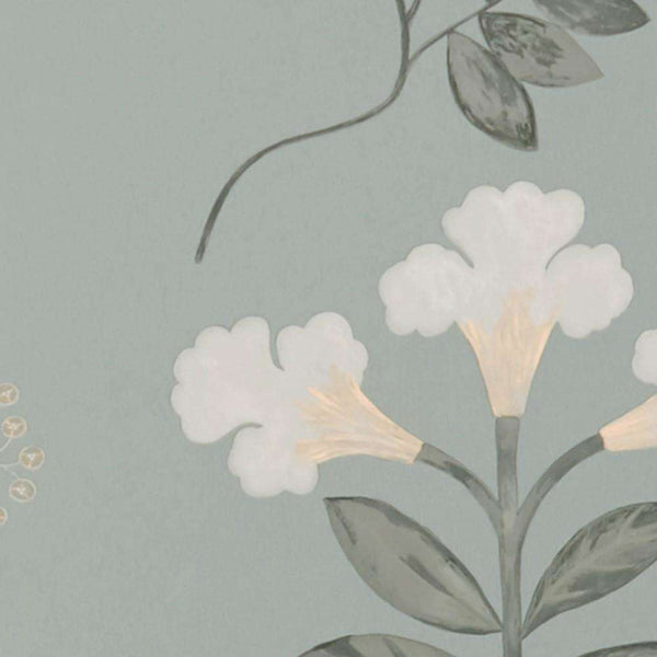 Botanical Stripe-Behang-Liberty-Pewter-Rol-07211001K-Selected Wallpapers