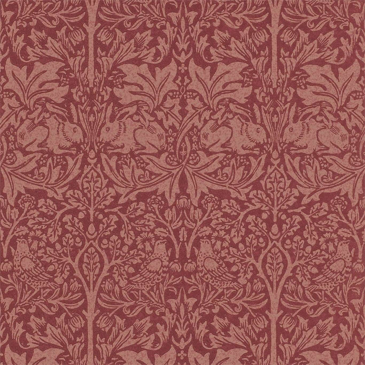 Brer Rabbit-behang-Tapete-Morris & Co-Church Red-Rol-DMORBR101-Selected Wallpapers