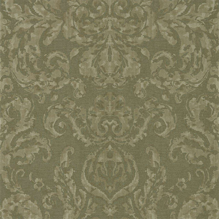 Brocatello-behang-Tapete-Zoffany-Olivine-Rol-312680-Selected Wallpapers