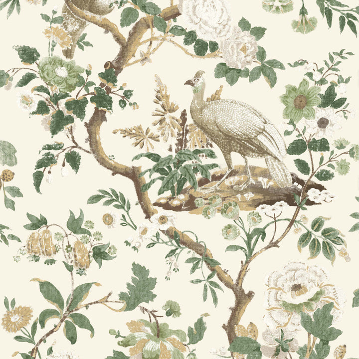 Broughton Rose-Behang-Tapete-GP&J Baker-Green-Rol-BW45096.3-Selected Wallpapers