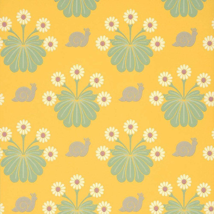 Burges Snail-Behang-Tapete-Little Greene-Lemon-Rol-0260BULEMON-Selected Wallpapers