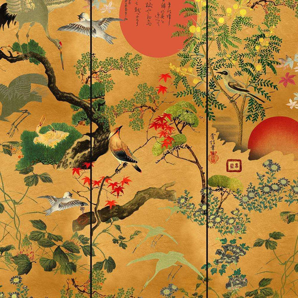 Byobu-wallpaper-Mind the Gap-Metallic edition-300 cm (standaard)-WP20295-Selected Wallpapers
