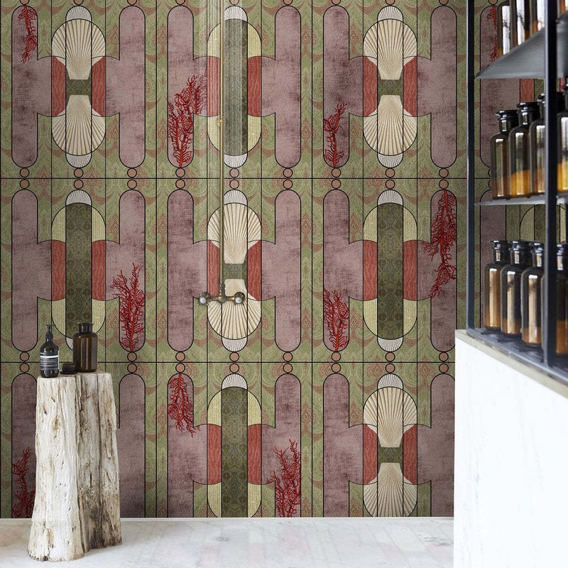 Cabinet de Curiosite behang van Wall & Deco