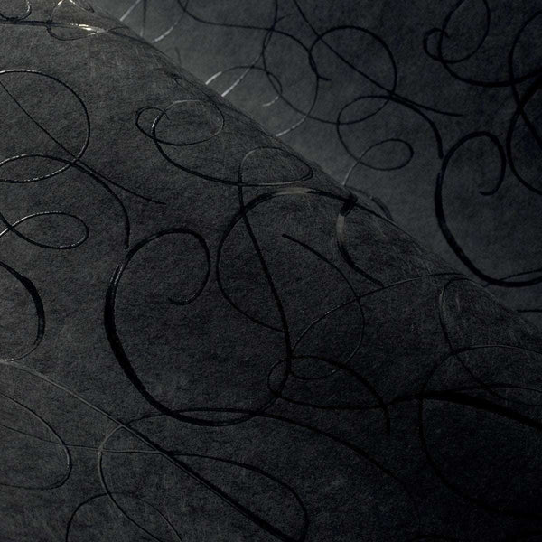 Calligraphy Bird-behang-Moooi-Selected Wallpapers