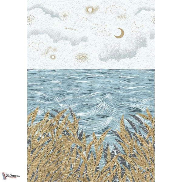 Callisto-Behang-Casamance-Bleu Ciel/Dore-Set-75432344-Selected Wallpapers