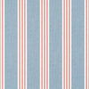 Canvas Stripe-Behang-Thibaut-Blue and Coral-Rol-T13362-Selected Wallpapers