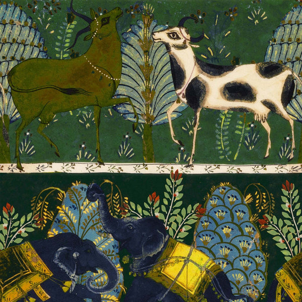 Carnaval-Tapete-Mind the Gap-Green-300 cm (standaard)-WP20611-Selected Wallpapers